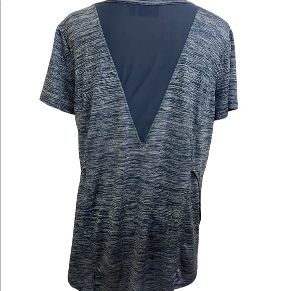 Athleta Womens athletic split side mesh back short sleeve top size medium - Picture 5 of 13